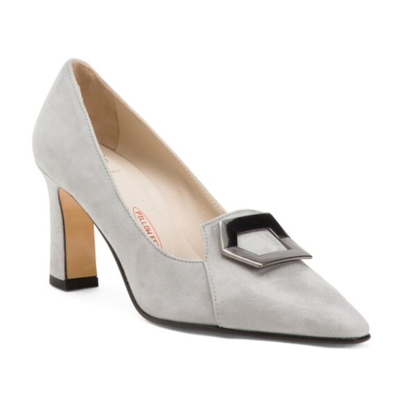 Amalfi Shoes - AMALFI Made In Italy Suede Istrice Pumps